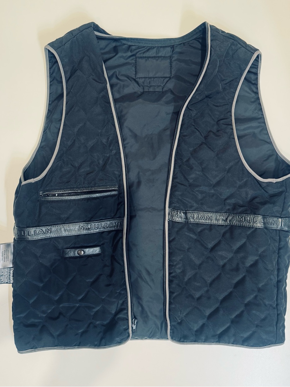 Wilsons Leather Black Zip-Front Bomber Jacket - Picture 9 of 10